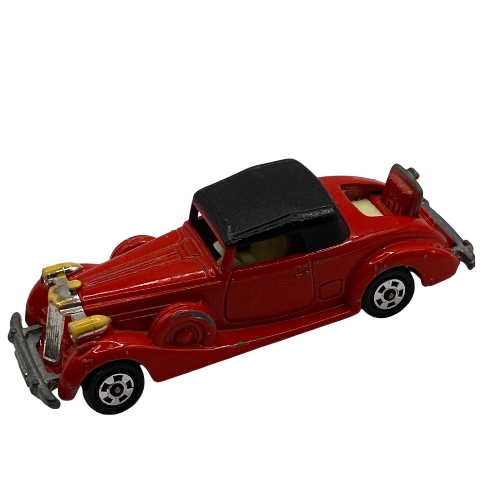 VTG Tomica F52 Packard Coupe Roadster Red 1978 Made in Japan‎ 1/72 Diecast Car